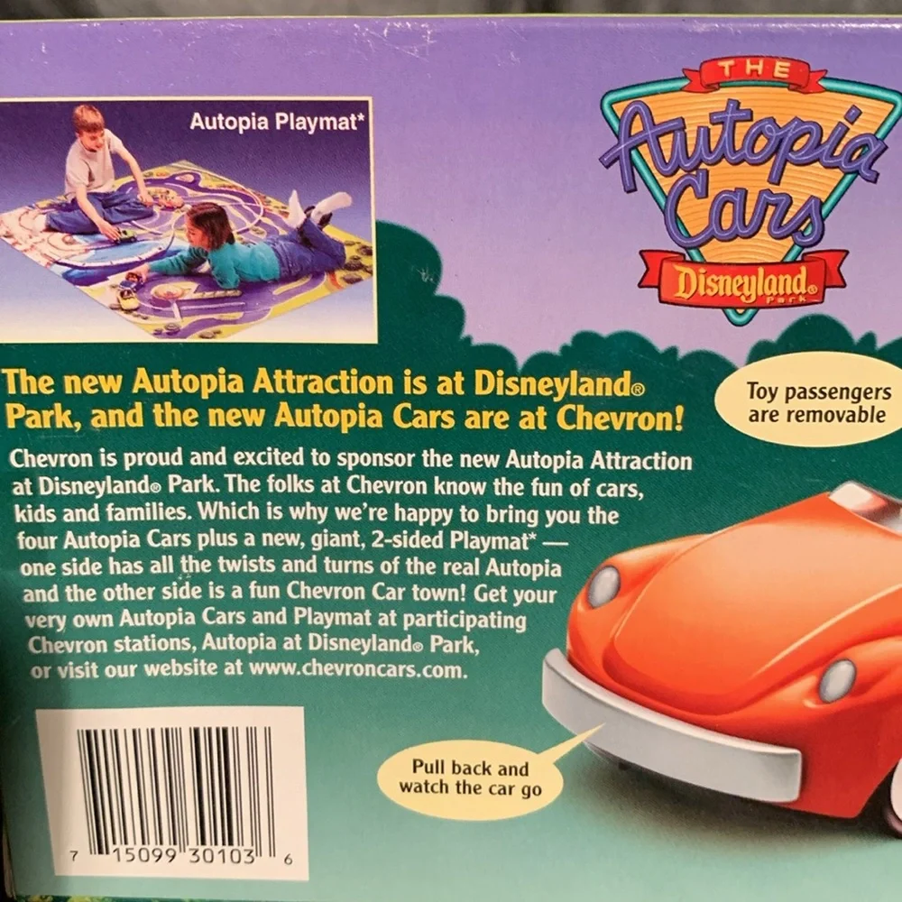 Disneyland Autopia Orange Suzy Collectible Car-Vintage 🆕